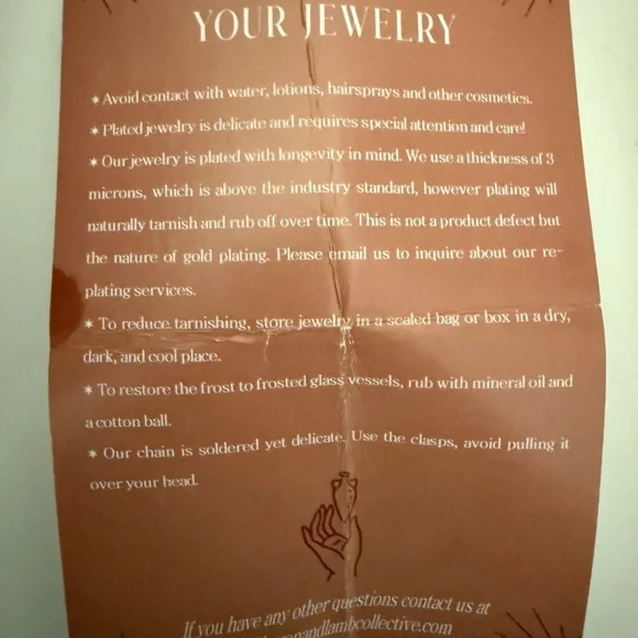 Heron and Lamb phaedra charm- 14 K Gold plated - Picture 4 of 4